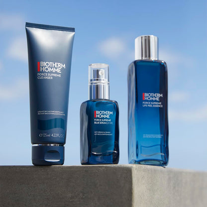 Biotherm Homme Force Supreme Life Peel Essence, an Anti-Fine Lines & Pore Tightening Peeling for Men with Sensitive Skin, with Peeling Acids, Smoothes and Refines Skin Texture, 5 Fl. Oz