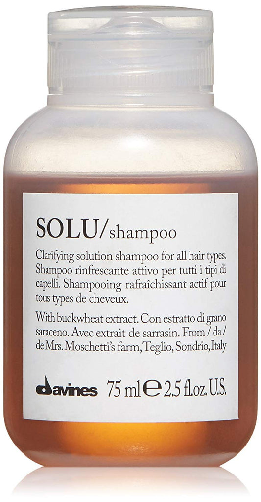 Davines SOLU Shampoo, Clarify And Remove Residue, Refresh Scalp And Leave Hair Shiny And Soft