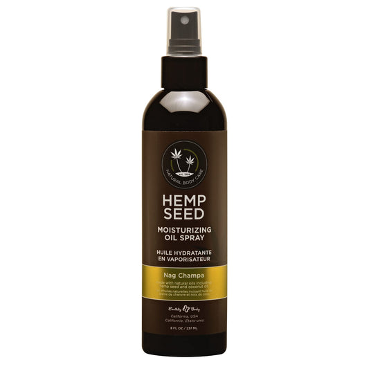 Hemp Seed Moisturizing Oil Spray - 8 oz - Smooth, Moisturize & Protect Skin - With Vitamin E + Hemp Seed, Coconut & Avocado Oils - Vegan, Cruelty Free