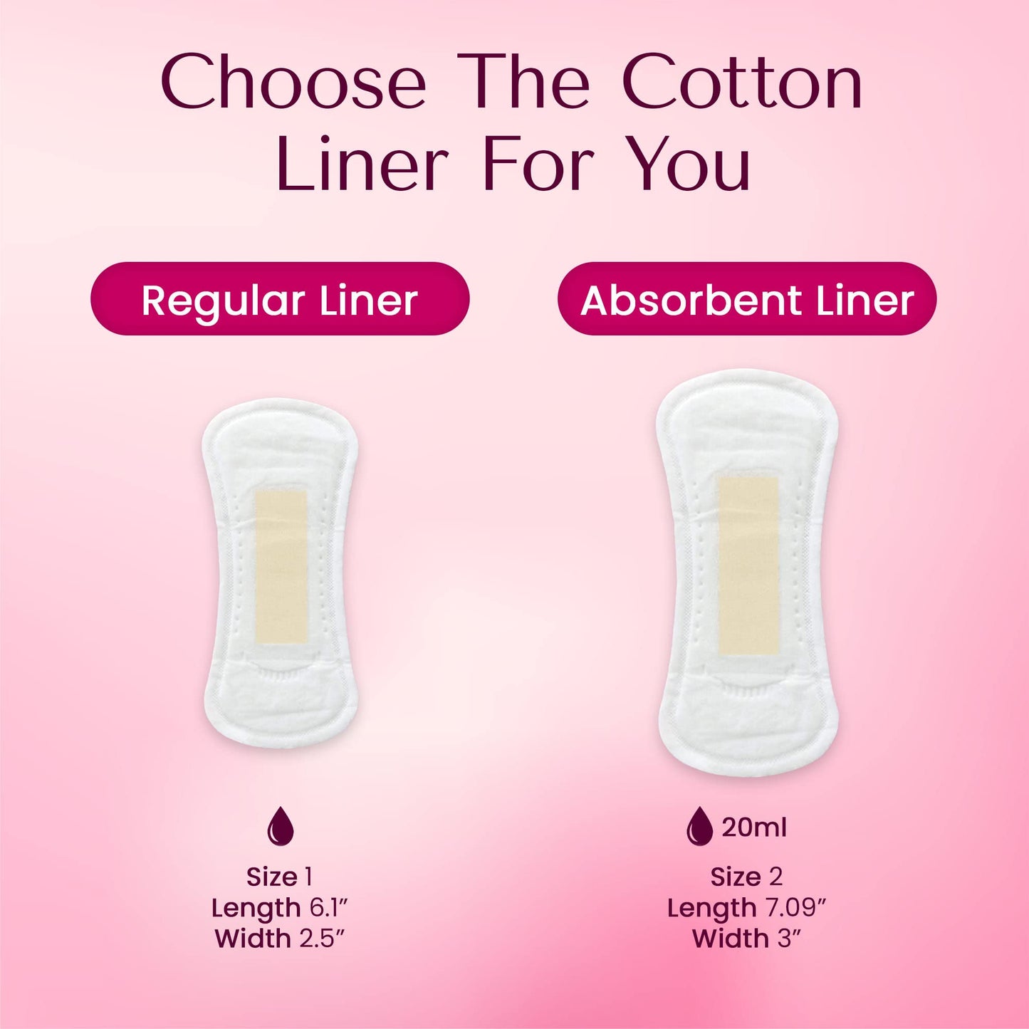 Genial Day - Cotton Panty Liners, Vegan & Non-Toxic Liners, for Women with Far-IR Anion Strip, Soft & Breathable, 6.1 Inches Long (Regular), 216 Liners, 9 Packs X 24