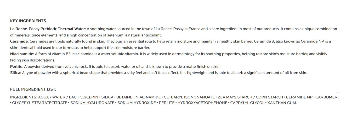 La Roche-Posay Toleriane Double Repair Matte Face Moisturizer, Daily Moisturizer For Oily Skin With Ceramide And Niacinamide For All Skin Tones, Oil Free, Non-Comedogenic, Available with SPF 30