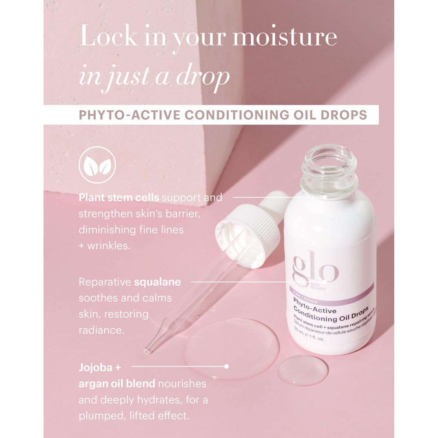 Glo Skin Beauty Phyto-Active Conditioning Oil Drops | Rejuvenate and Repair Skin’s Natural Elasticity
