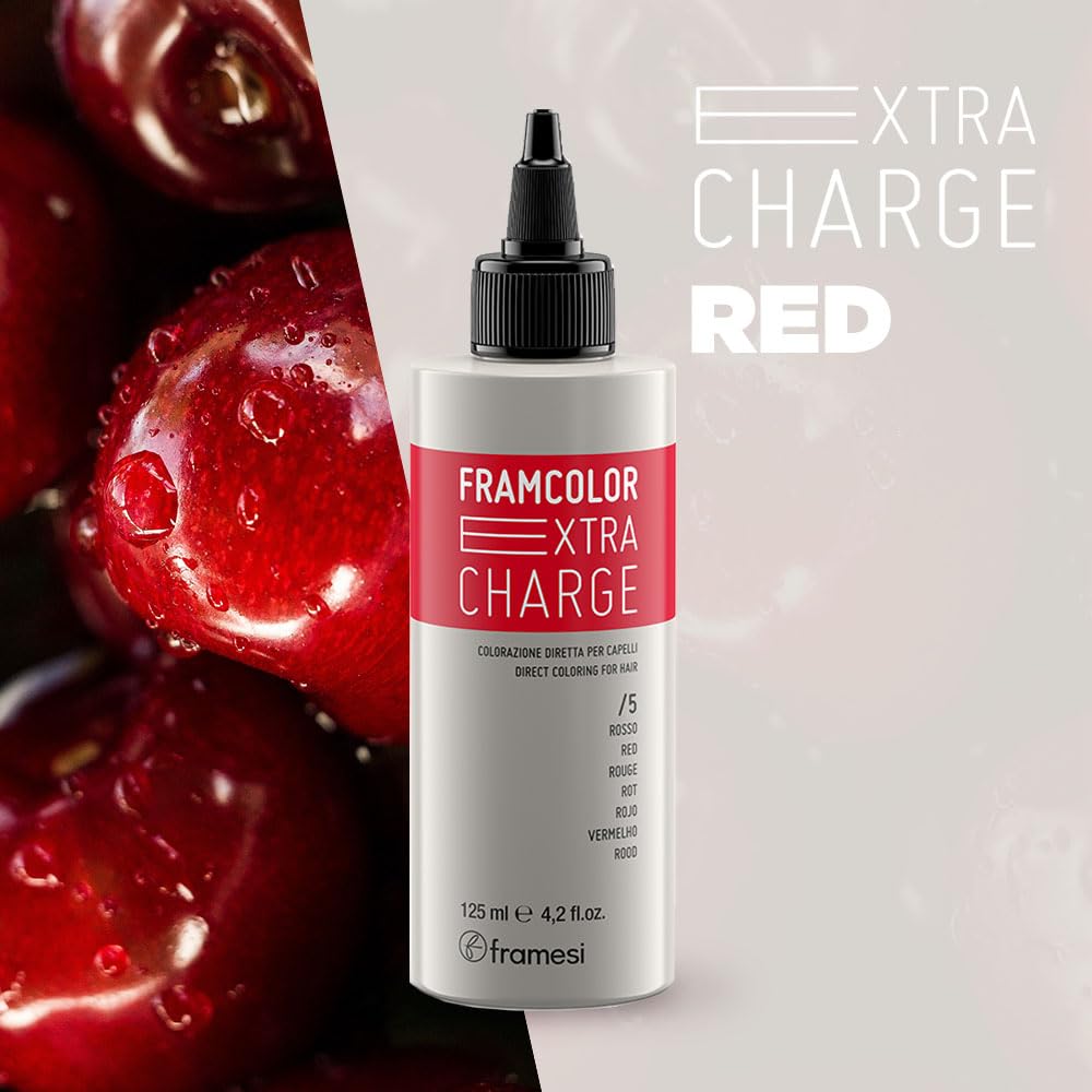 Framesi Framcolor Extra Charge Red, 4.2 fl oz, Color Refreshing Hair Treatment