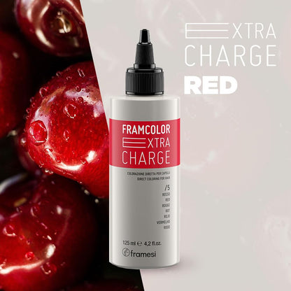 Framesi Framcolor Extra Charge Red, 4.2 fl oz, Color Refreshing Hair Treatment