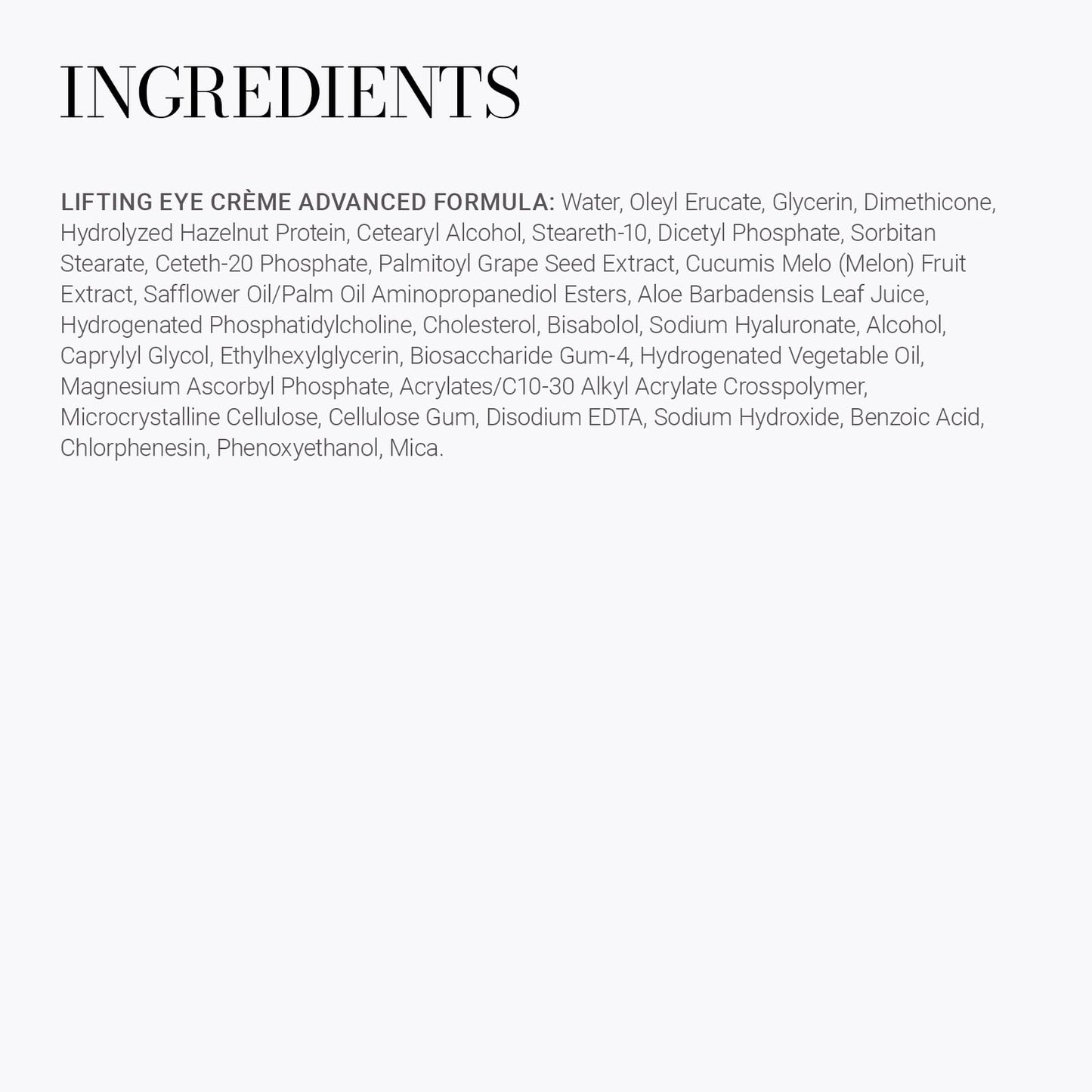Meaningful Beauty Lifting Eye Crème Advanced Formula Under Care