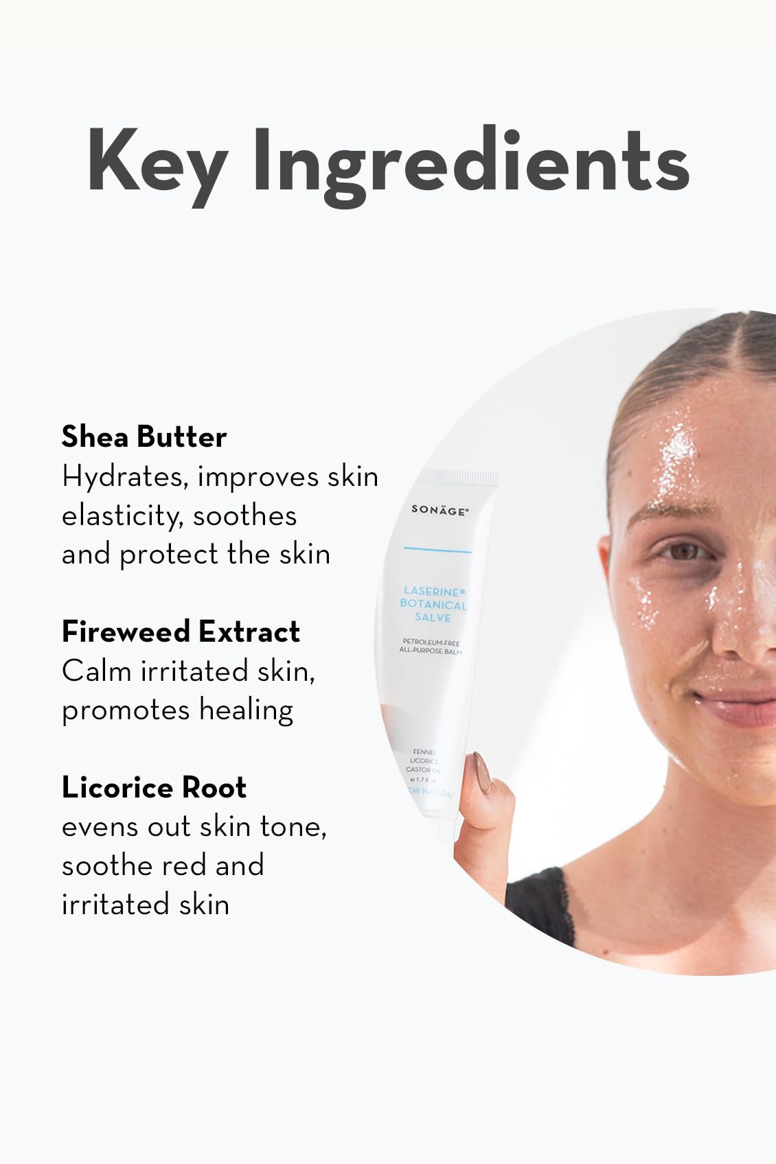 SONAGE Laserine Botanical Salve | Relief for Dry, Chapped Skin | Multipurpose Vegan Petroleum Alternative Balm
