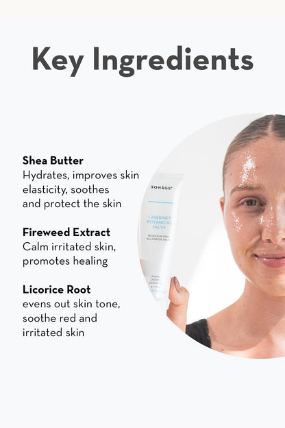 SONAGE Laserine Botanical Salve | Relief for Dry, Chapped Skin | Multipurpose Vegan Petroleum Alternative Balm