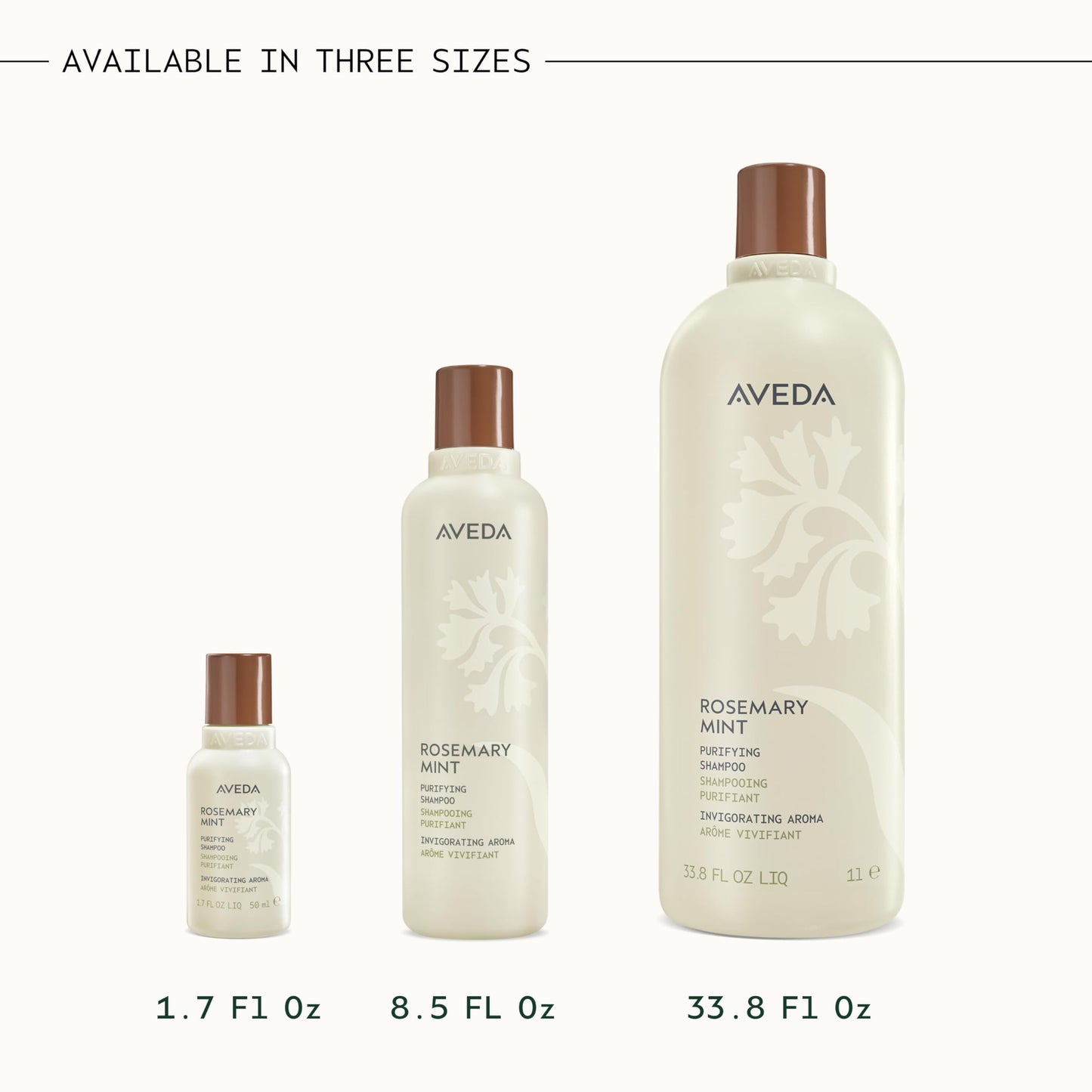 Aveda Rosemary Mint Purifying Shampoo | Clarifying Shampoo | Gently Removes Buildup, Adds Shine | For Normal to Oily Hair, Fine to Medium Hair | Invigorating Aroma| 97% Naturally Derived*