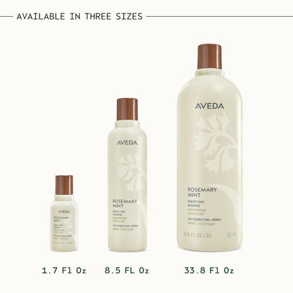 Aveda Rosemary Mint Purifying Shampoo | Clarifying Shampoo | Gently Removes Buildup, Adds Shine | For Normal to Oily Hair, Fine to Medium Hair | Invigorating Aroma| 97% Naturally Derived*