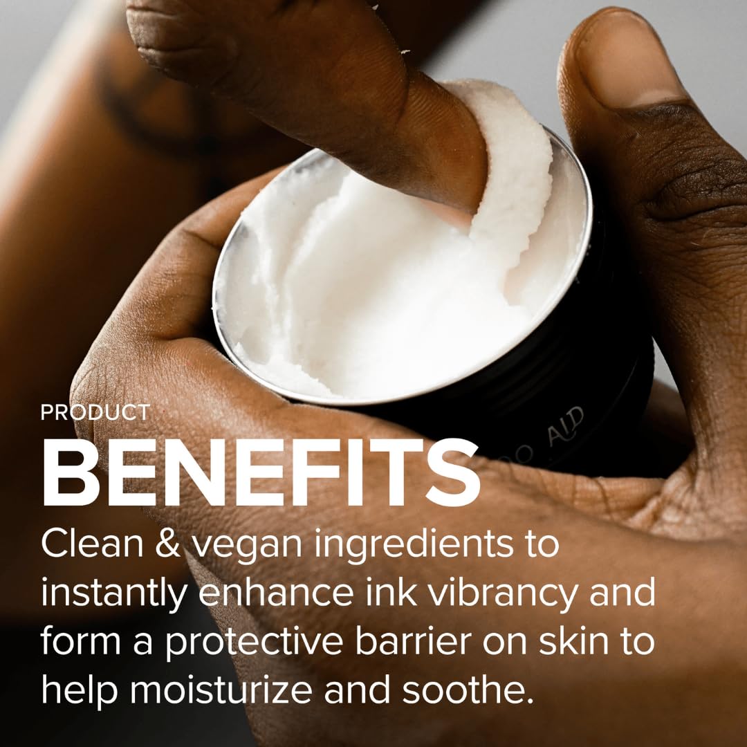 Mad Rabbit Tattoo Balm & Aftercare Cream- Color Enhancement that Revives Old Tattoos, Hydrates New Tattoos, Made With Clean Ingredients + Petroleum Free, Daily Tattoo Lotion Moisturizer & Brightener