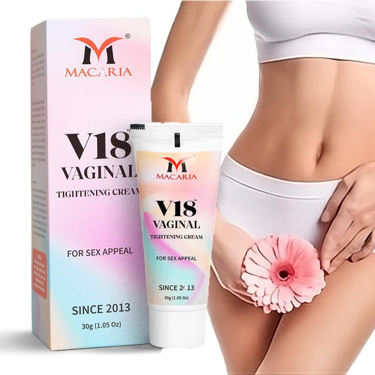 MACARIA V18 Vaginal Tightening Cream for Women – Natural Yoni Rejuvenation & Intimate Firming Cream Gel – Herbal Feminine Tightening for Loose Vagina, INTIMATE Care, pH Balanced, Paraben-Free