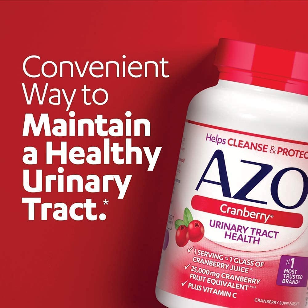 AZO Complete Feminine Balance Daily Probiotics for Women (60 Count) + Cranberry Softgels for Urinary Tract Health (100 Count)