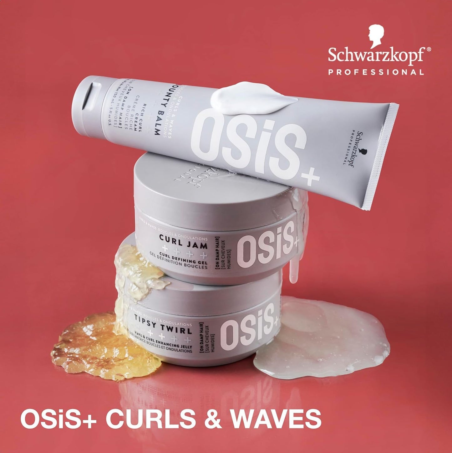 OSiS+ Tipsy Twirl Curl Cream, 10.1 Fl Oz – Medium Hold Curl Enhancer for Defined Waves, Lightweight Volume & Humidity Protection