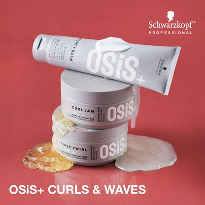 OSiS+ Tipsy Twirl Curl Cream, 10.1 Fl Oz – Medium Hold Curl Enhancer for Defined Waves, Lightweight Volume & Humidity Protection