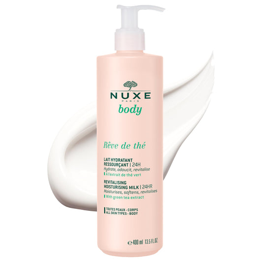 Nuxe Rêve de Thé Revitalising Moisturising Body Lotion 24h Hydration. Moisturizes, Softens & Revitalizes with Green Tea Extract, 13.5 fl oz