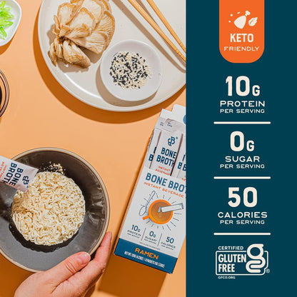 Bare Bones Ramen Bone Broth Instant Powdered Mix Packets 4 Pack