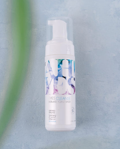 AH! YES® CLEANSE | pH Matched Feminine Wash | Certified Organic | Pure & Natural Vaginal Wash | Unscented | Gentle Foaming Intimate Wash (5.1 fl oz)