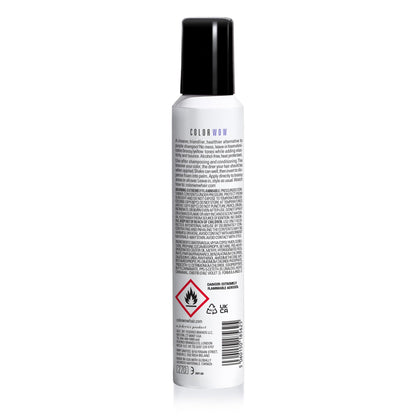 COLOR WOW Color Control Purple Toning + Styling Foam – Instantly rids Blonde & Gray hair of brassy, yellow tones, Alcohol free, crunch free styling