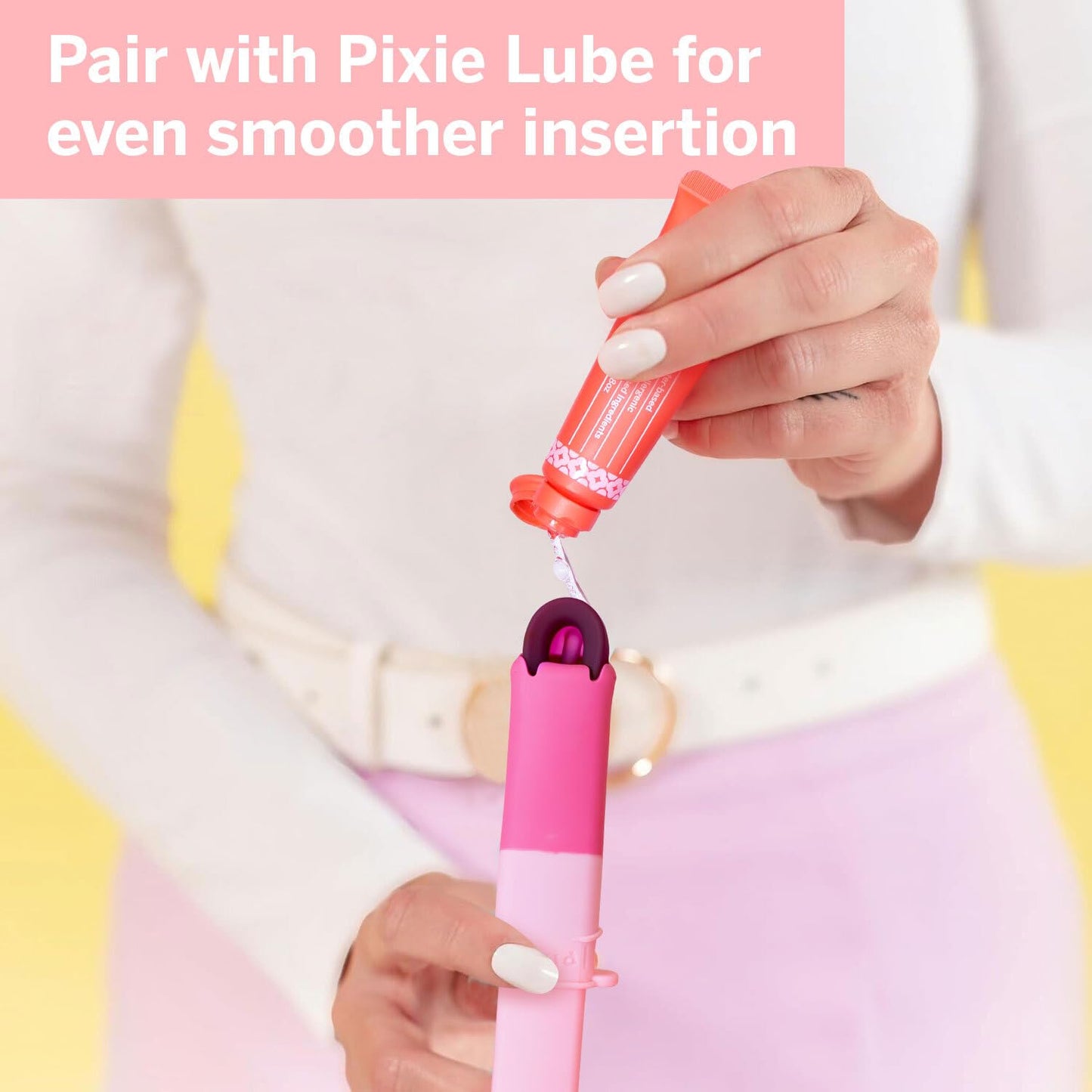 Pixie Menstrual Disc Applicator for Feminine Care - Inserts Like A Tampon - Every Woman Can Now Use Period Discs - Perfect for Long Nails - Self Sanitizer TPE Properties (Disc Applicator)
