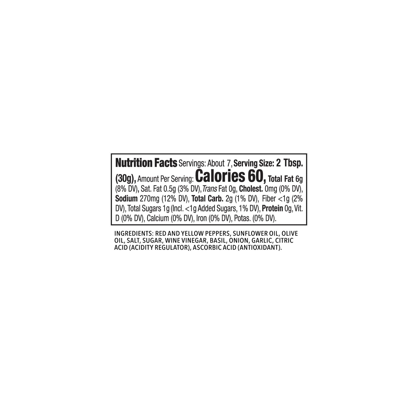 DeLallo Roasted Pepper Bruschetta Topping, 7.05 oz. Jar, (3 Pack), Made in Italy, Ready-to-Use Condiment