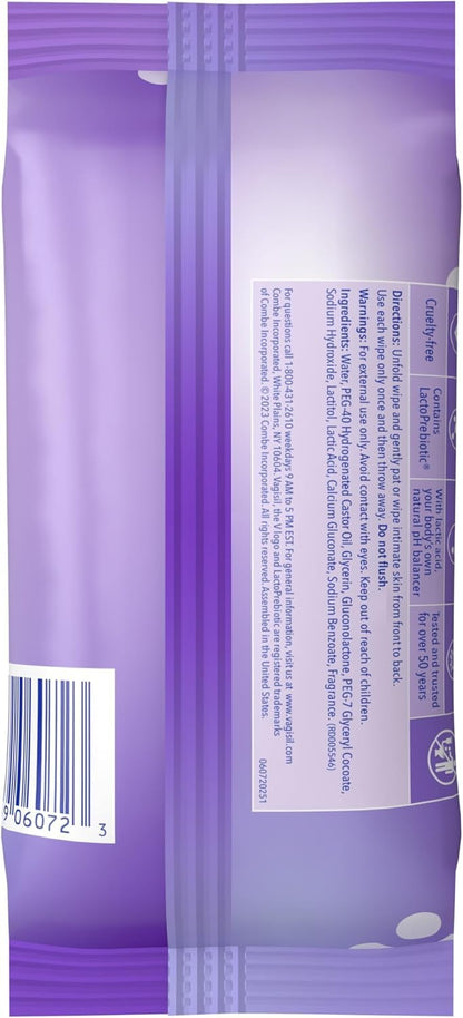 Vagisil pH Balance Daily Freshening Wipes for Feminine Hygiene in Resealable Pouch, Gynecologist Tested & Hypoallergenic, 20 Wipes (Pack of 1)