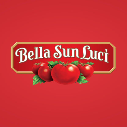Bella Sun Luci Sun Dried Tomatoes Halves with Italian Herbs and Extra Virgin Olive Oil, Mediterranean Italian Style Sun-Ripened Tomatoes, Kosher, Vegan, Gluten-Free, Premium Ingredient for Pasta, Pizza & Salads