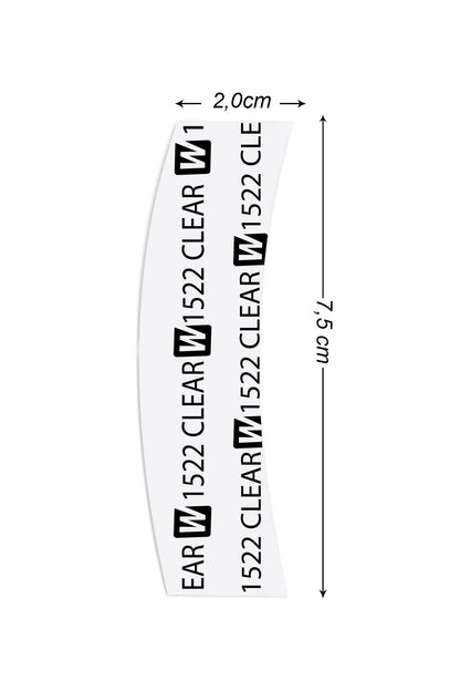 Walker Tape 1522 Clear™ Tape - C Contour, 36pc/Bag