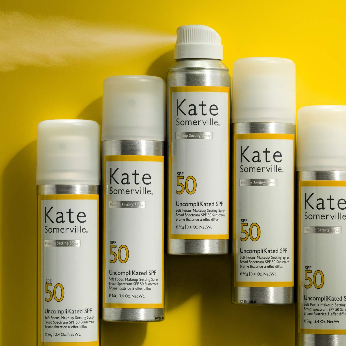 Kate Somerville UncompliKated SPF – SPF 50 Face Sunscreen and Soft Focus Makeup Setting Spray, Daily Use Sun Protection with Matte Finish, 3.4 Fl Oz