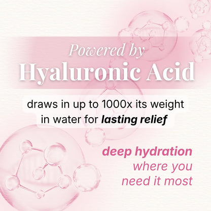 VLUSH Vaginal Suppositories for Dryness – Hyaluronic Acid Vaginal Moisturizer, Menopause Relief, Hormone-Free Vaginal Inserts, 10 Count (1 Month Supply)