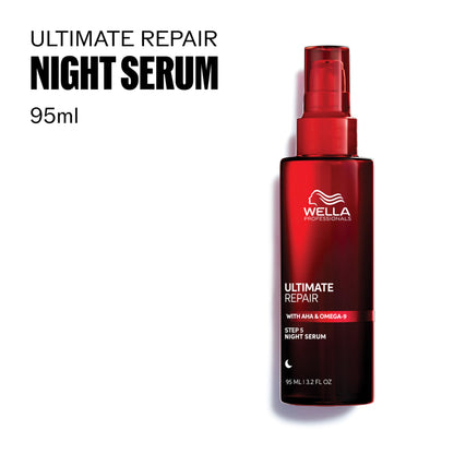 Wella Professionals ULTIMATE REPAIR Night Serum | Overnight Leave-in Treatment for Dull, Dry, Frizzy Hair | Repair Breakage & Protect Against Night Stressors | All Hair Types - Packaging May Vary