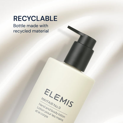 ELEMIS Mayfair No.9 Hand & Body Lotion, Lightweight Formula Hydrates, Softens, and Moisturizes Skin with Sustainable Shea Butter and Borage Oil
