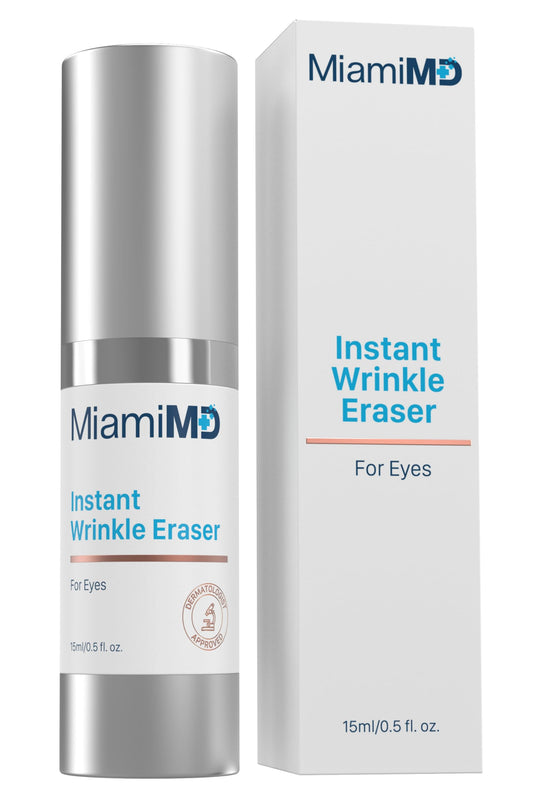 Instant Wrinkle Eraser (15ml) Face Serums for Anti Aging for All Skin Types - Anti Wrinkle Serum for Face & Neck - Cream for Fine Lines, Wrinkles, and Crow’s Feet - Fragrance Free