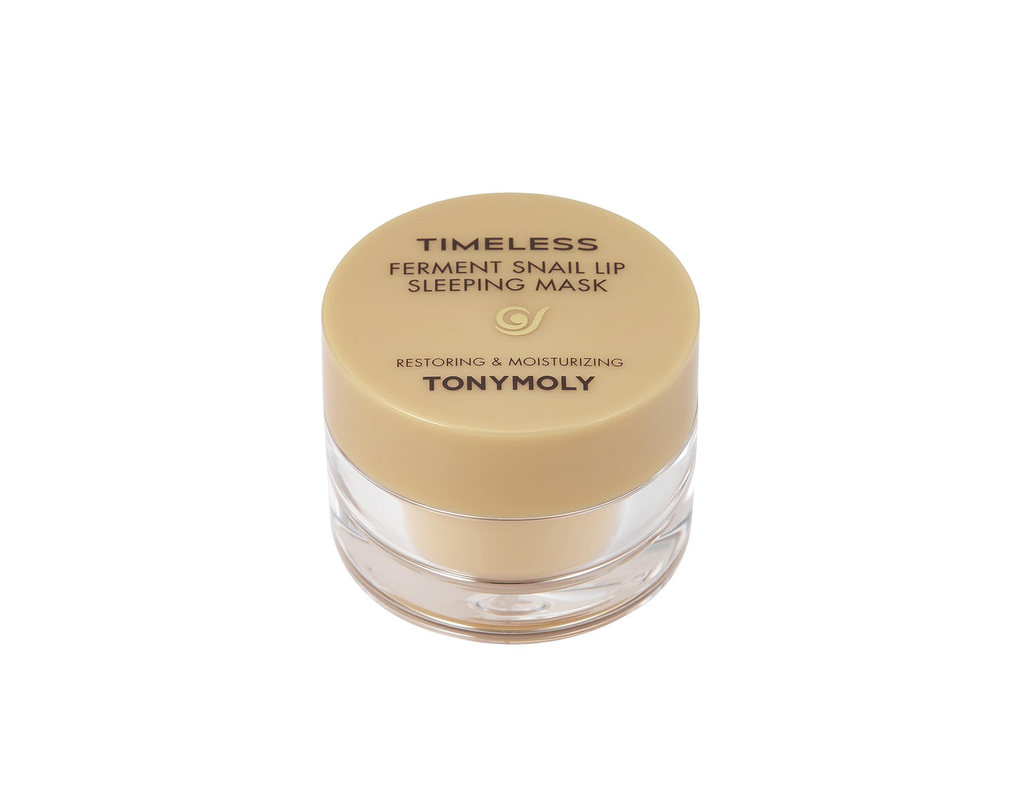 TONYMOLY Timeless Ferment Snail Lip Sleeping Mask – Overnight Hydrating Lip Treatment with Snail Secretion Filtrate, Cocoa Butter & Hyaluronic Acid – Deeply Nourishing K-Beauty Lip Balm, 20g