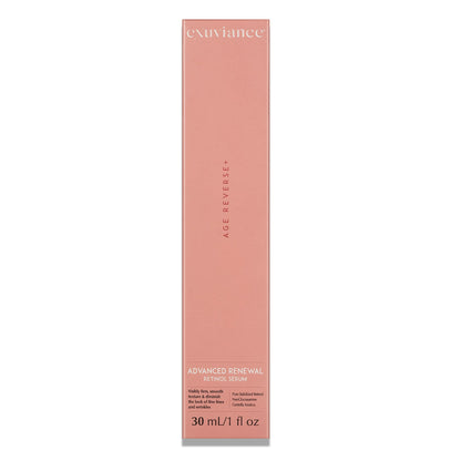 EXUVIANCE AGE REVERSE+ Advanced Renewal Retinol Overnight Serum Anti-Aging Wrinkle Reducer with 0.3% Pure Retinol, Niacinamide, NeoGlucosamine, Hyaluronic Acid, & Centella Asiatica, 30ml/1 fl oz