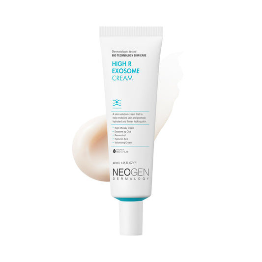 NEOGEN by DERMALOGY High R Exosome Cream, Hydrating Face Moisturizer with Hyaluronic Acid, Peptides & Resveratrol, Korean Skincare for Skin Nourishment & Elasticity, 1.36 fl oz