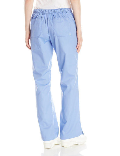 WonderWink Women's Wonderwork Flare Leg Scrub Pant, Ceil Blue, X-Large/Petite