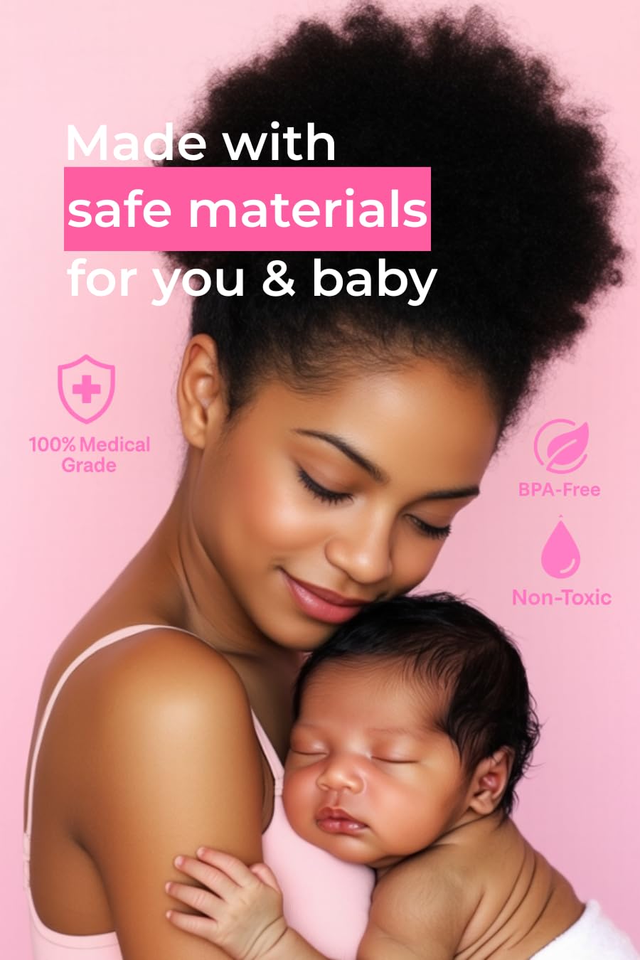 Mommy First® Peri Bottle for Postpartum Care | Upside Down Bottle for Perineal Cleansing and Recovery | Portable Bidet | Postpartum Essential | Baby Pink 12.2 OZ