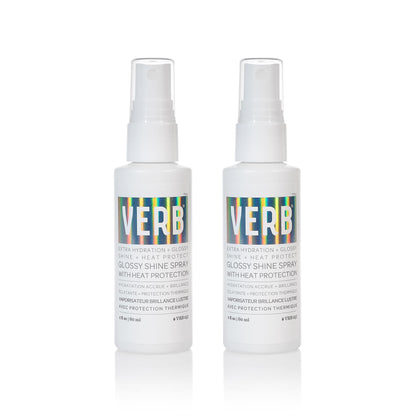 VERB Glossy Shine Spray - Moisturizing Heat Protection Hair Spray - Adds High Shine and Primes for Styling - Vegan, No Parabens or Harmful Sulfates