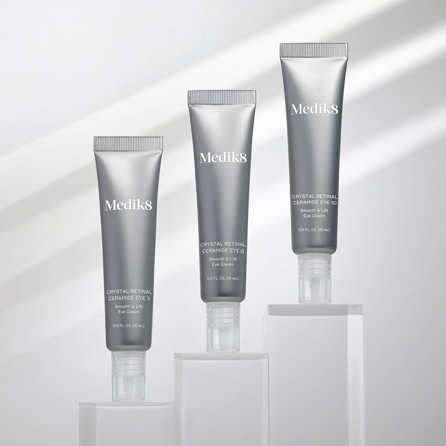 Medik8 Crystal Retinal Ceramide Eye 10 - Lifting Eye Cream with Vitamin A - Smoothing Under Eye Cream for Wrinkles and Sensitive Skin - 0.5 ml