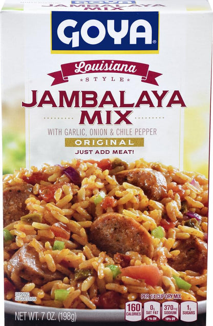 Goya Foods Louisiana Style Jambalaya Rice Mix, 7 Ounce (Pack of 12)