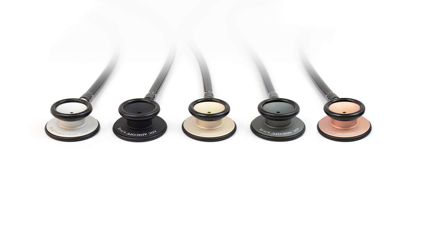 ADC - 619BK Adscope Lite 619 Ultra Lightweight Clinician Stethoscope with Tunable AFD Technology, Black