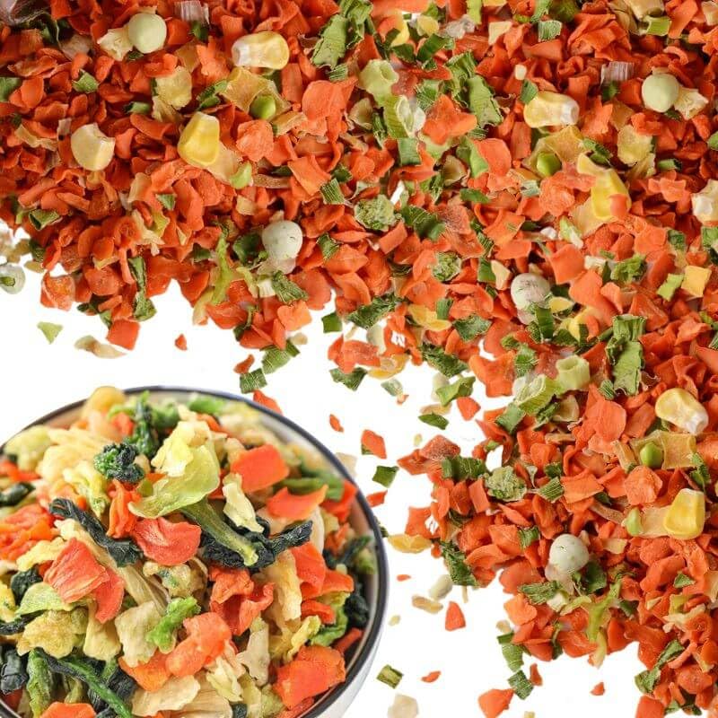 Dried Dehydrated Vegetables for Ramen Toppings, 7.05oz All Natural Dried Vegetable Flakes Soup Blend, Stews, Emergency Food, Camping Food, Soup & Salad Ingredient, Carrots