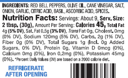 DeLallo Roasted Pepper Bruschetta, 10oz Jar