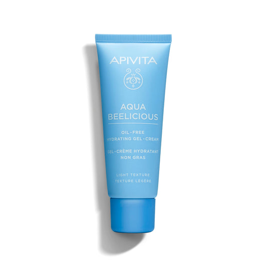 APIVITA Aqua Beelicious Face Gel-Cream | Oil-Free Hydrating Gel-Cream with Honey, Hyaluronic Acid & Flowers, 40 mL / 1.35 oz