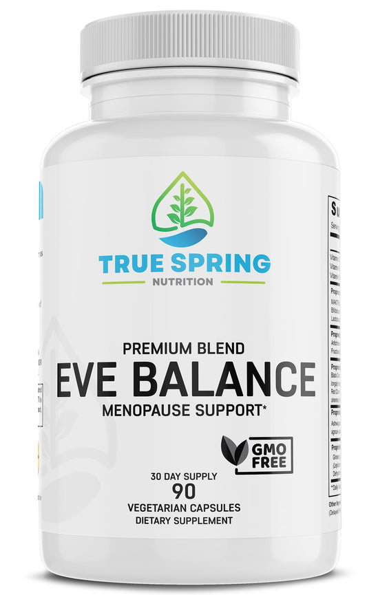 Eve Balance Menopause Support - Complete Supplement for Women’s Total Menopause Relief, Hot Flashes, Joint Pain, and More - Premium Blend with Prebiotics & Probiotics
