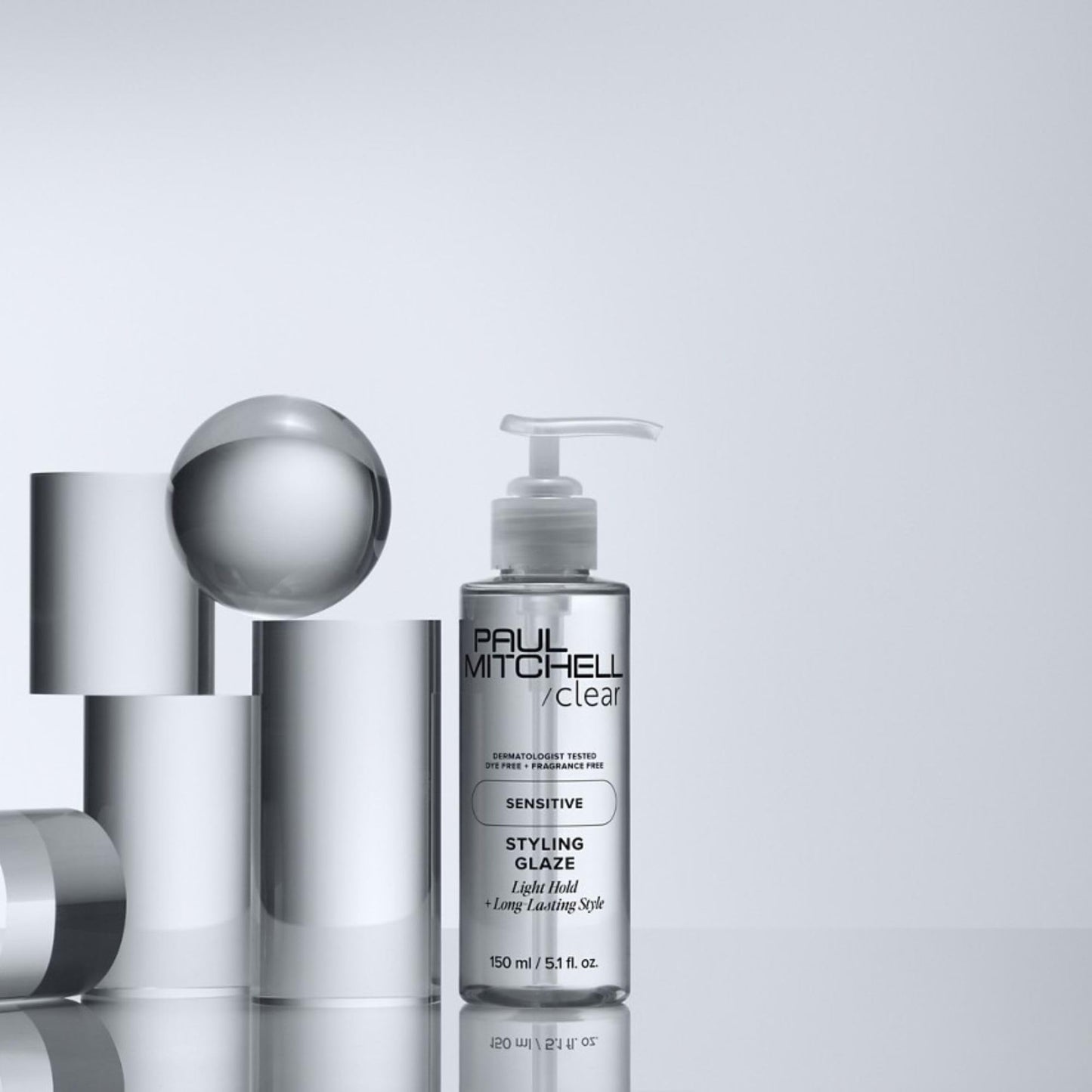 Paul Mitchell Clear Styling Glaze, Fragrance Free, For Sensitive Scalp + Skin, 5.1 fl. oz
