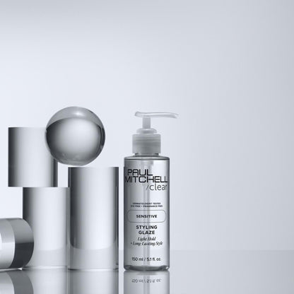 Paul Mitchell Clear Styling Glaze, Fragrance Free, For Sensitive Scalp + Skin, 5.1 fl. oz