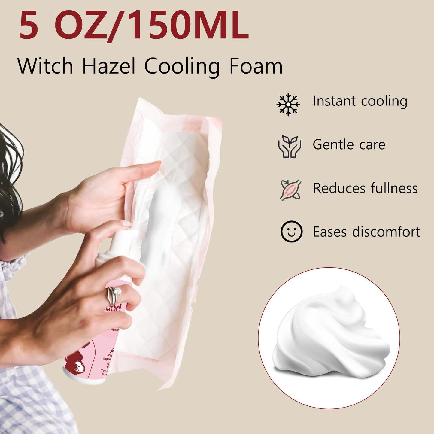 UHdod Postpartum Essentials Recovery Kit, Postpartum Kit for Women After Birth Labor Delivery Care, Disposable Underwear Cold Pads Cooling Foam Peri Bottle Nursing Pads Breast Ice Packs