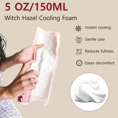 UHdod Postpartum Essentials Recovery Kit, Postpartum Kit for Women After Birth Labor Delivery Care, Disposable Underwear Cold Pads Cooling Foam Peri Bottle Nursing Pads Breast Ice Packs