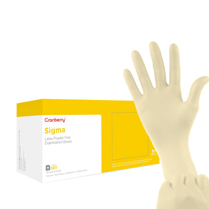 Cranberry USA Cranberry Sigma Latex Exam Gloves, Pack of 100, 4.5 Mil, X-Large